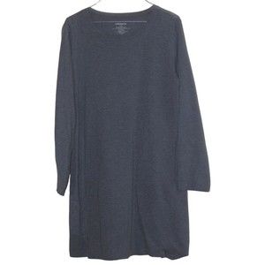 Grey long sleeve tshirt dress WITH POCKETS size L